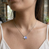 Pastel Umbrella Pendant Necklace