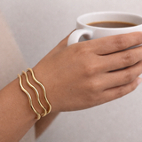 Adjustable Wave Cuff Bracelet