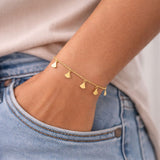 Minimal Gold Charm Bracelet