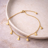Minimal Gold Charm Bracelet