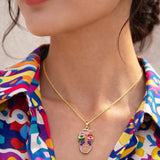 Abstract Face Pendant