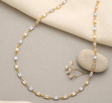 baguette crystal chain necklace