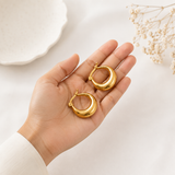 Gold hoop earrings for women