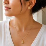 Solara Radiance Necklace & Earrings Set – Sunburst Crystal Jewelry Set