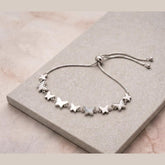 silver butterfly chain bracelet