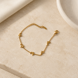 Golden Dolphin Charm Bracelet