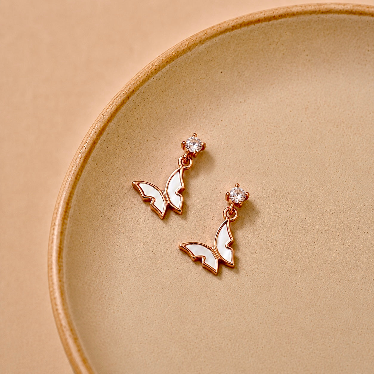 Flutter Butterfly Drop Earrings