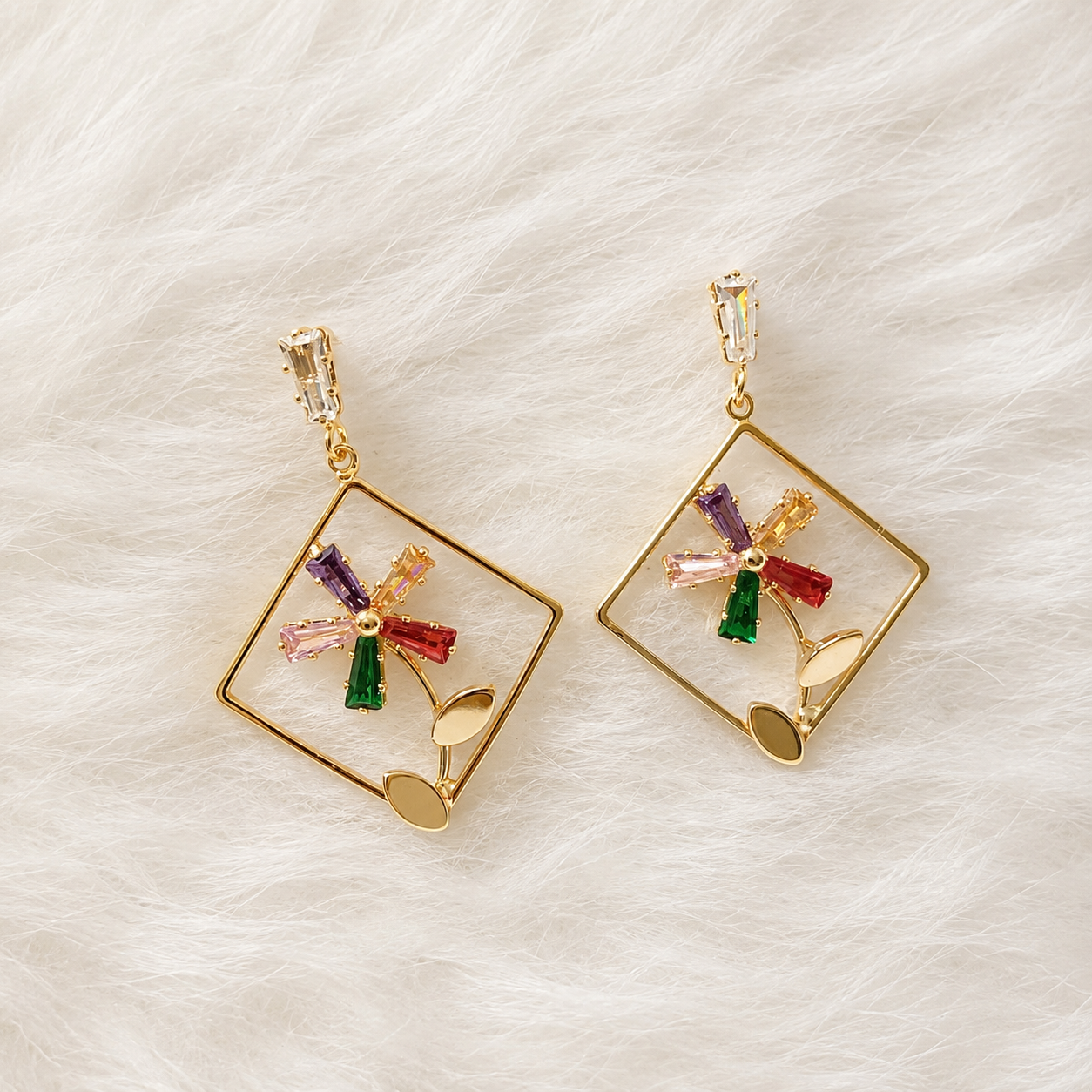 Fiora Bloom Statement Earrings