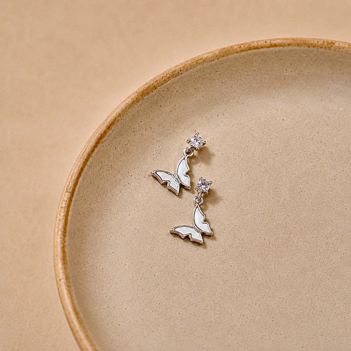 Flutter Butterfly Drop Earrings