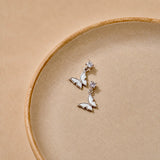 Flutter Butterfly Drop Earrings