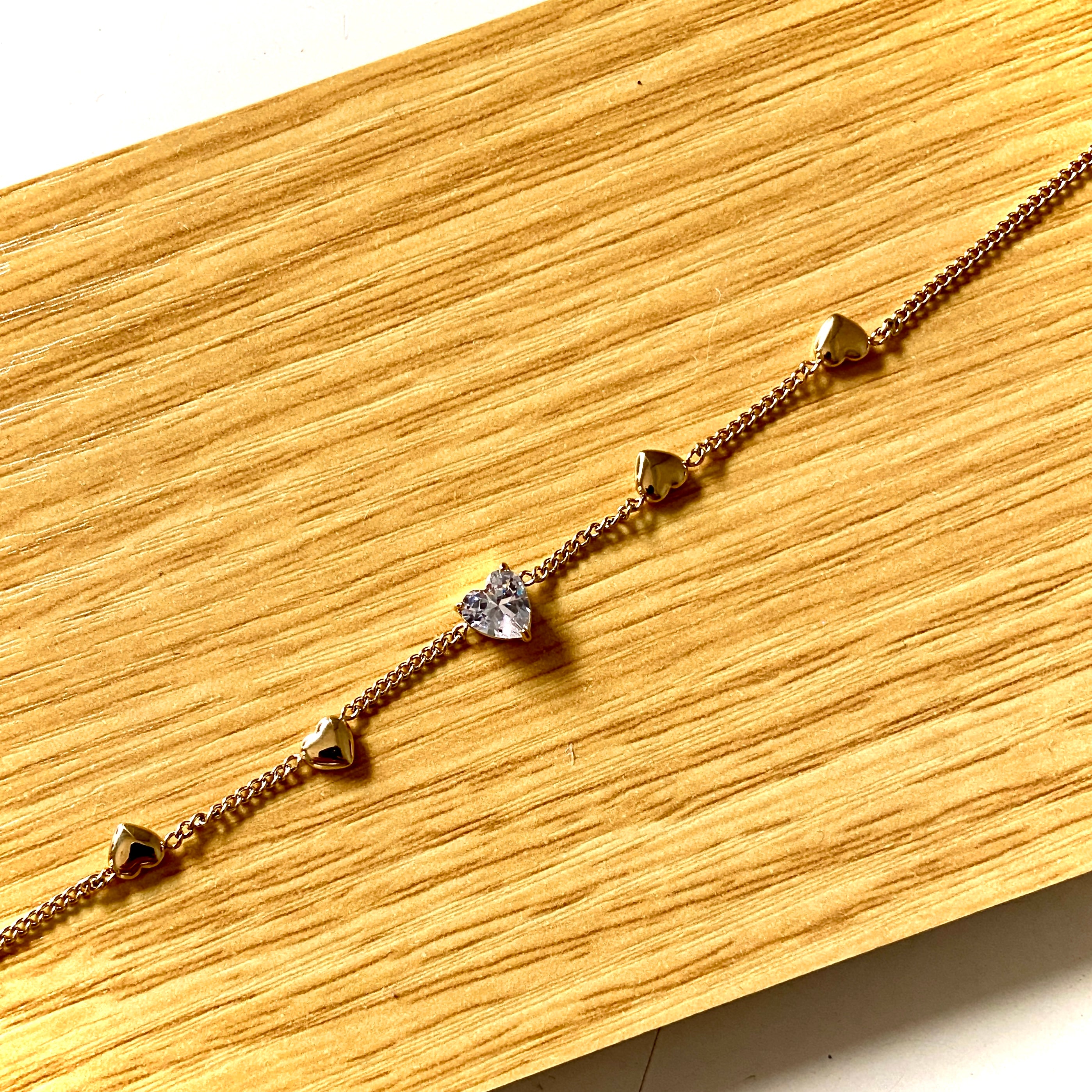 Evara Heart Crystal Bracelet