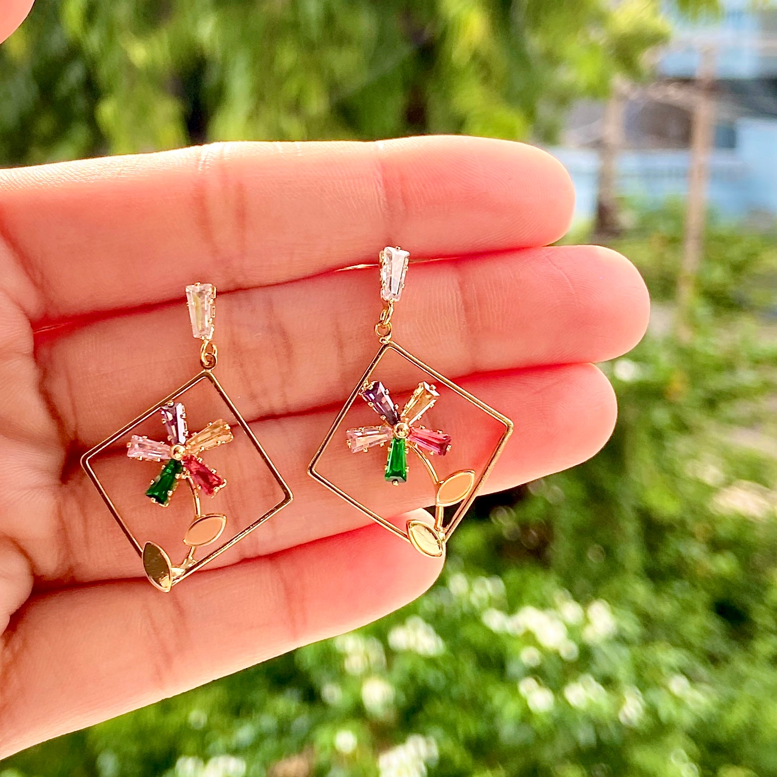 Fiora Bloom Statement Earrings