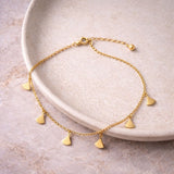 Minimal Gold Charm Bracelet