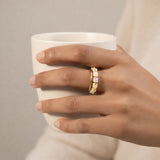 Mini Square Accent Adjustable Ring