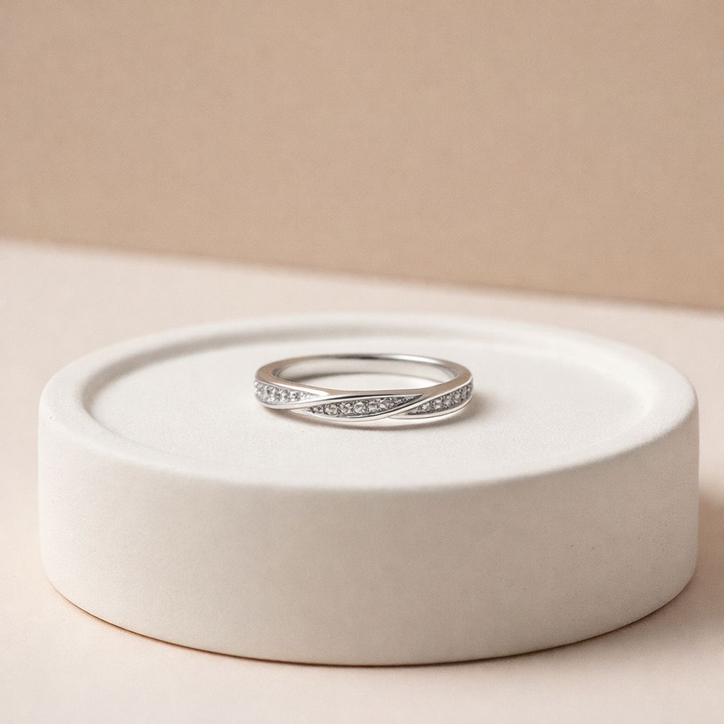 Adjustable Ivory Square Band Ring