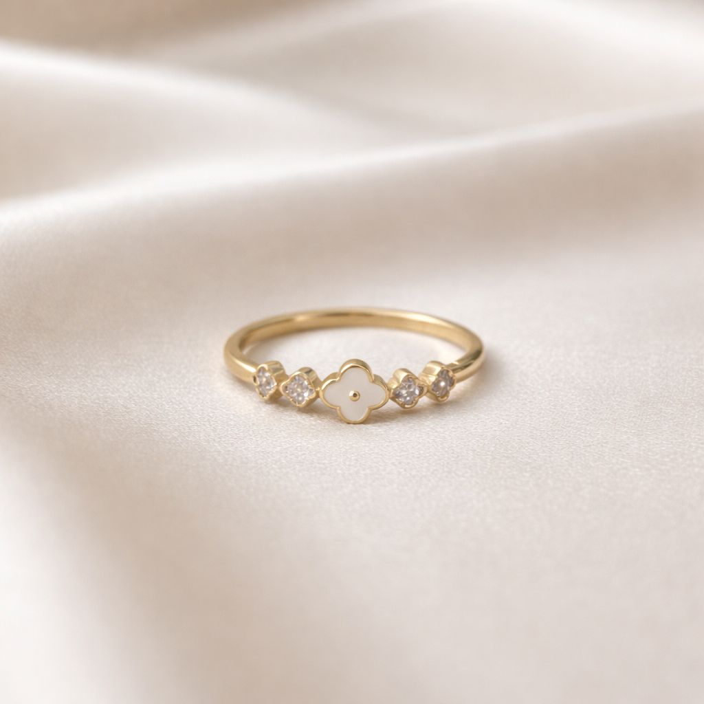 Adjustable Floral Spark Ring