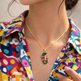 Abstract Face Pendant