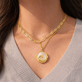 Stylish drift pendant necklace for women gold jewelry