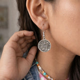 vintage floral drop earrings