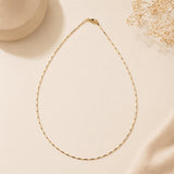 Thin gold chain necklace elegant layering jewelry