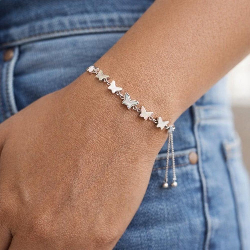delicate butterfly bracelet