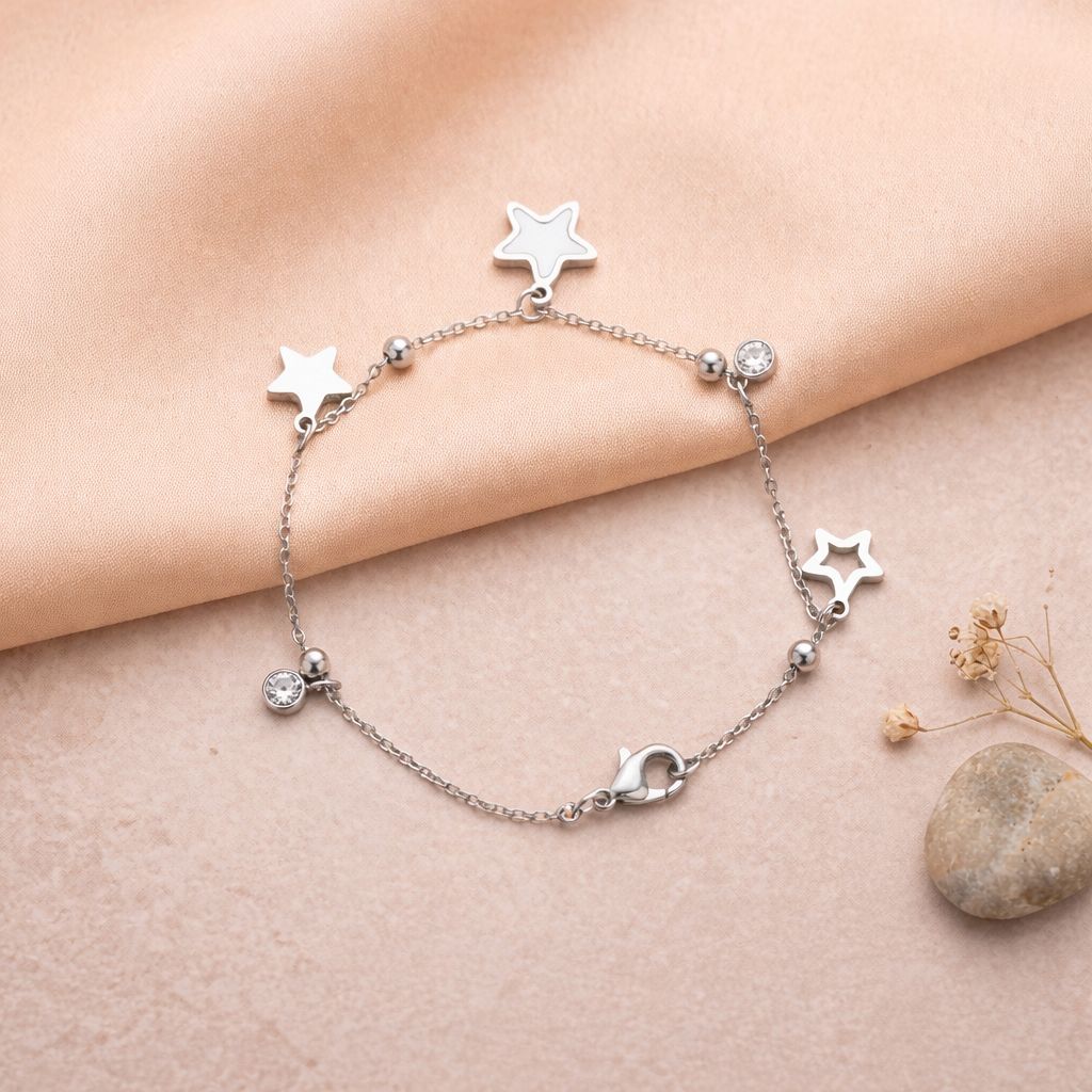 star charm crystal bracelet